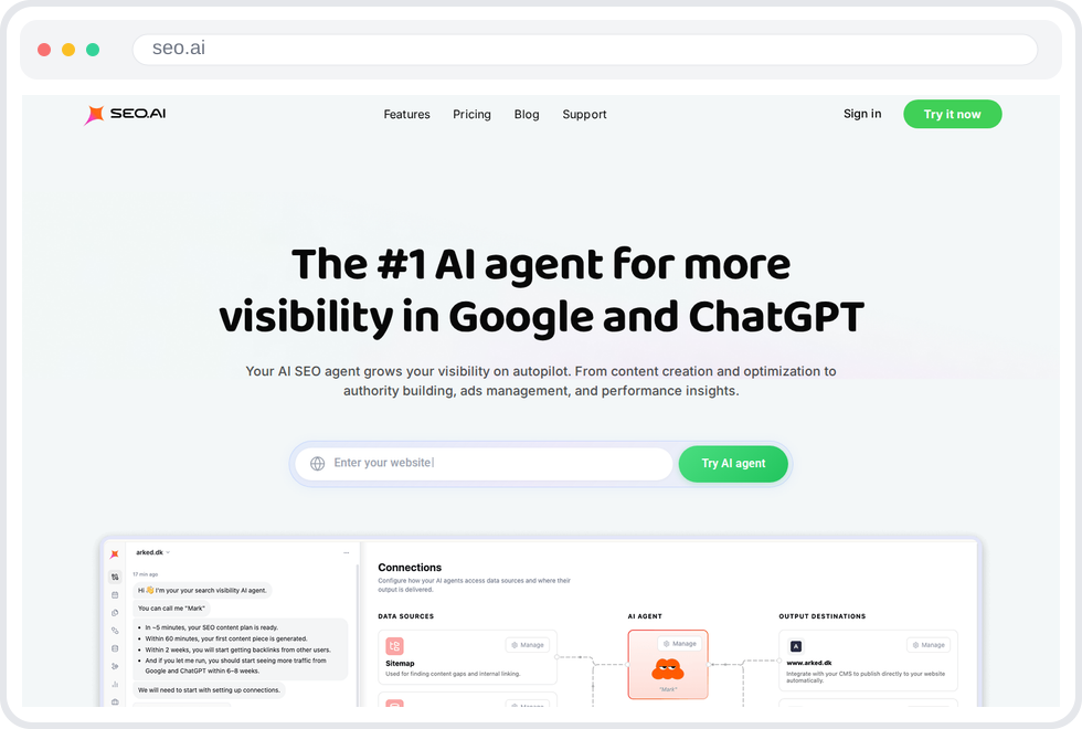 SEO.AI 网站赏析:揭秘 AI 驱动 SEO 的秘密武器