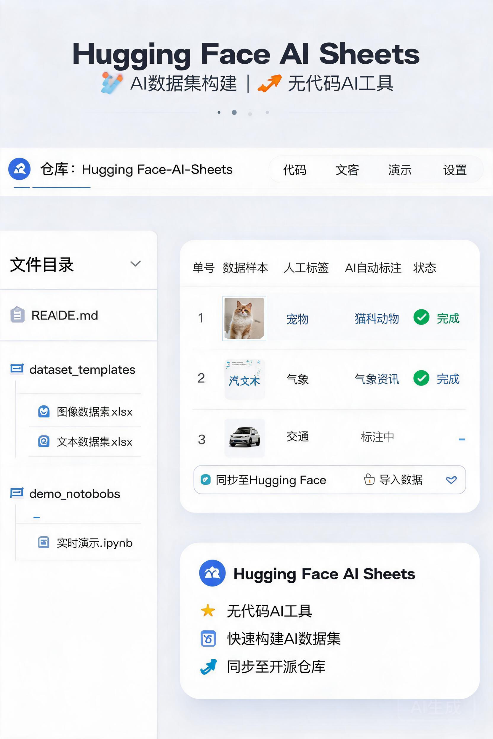 AI数据集构建新利器:Hugging Face AI Sheets详解及实战指南