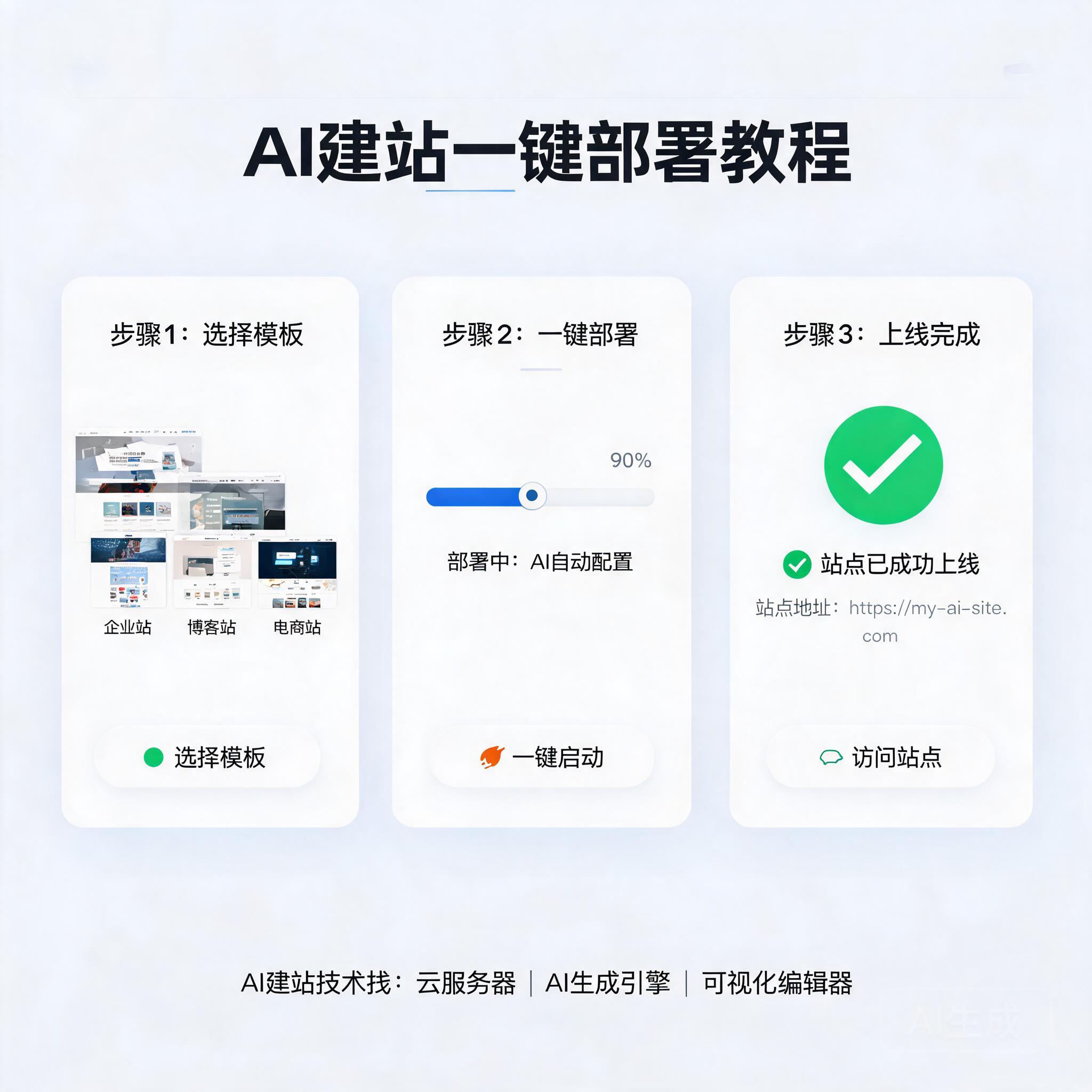 AI建站一键部署全攻略:实战教程与平台解析